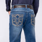 MEN'S WASH SLIM BOOT CUT JEANS